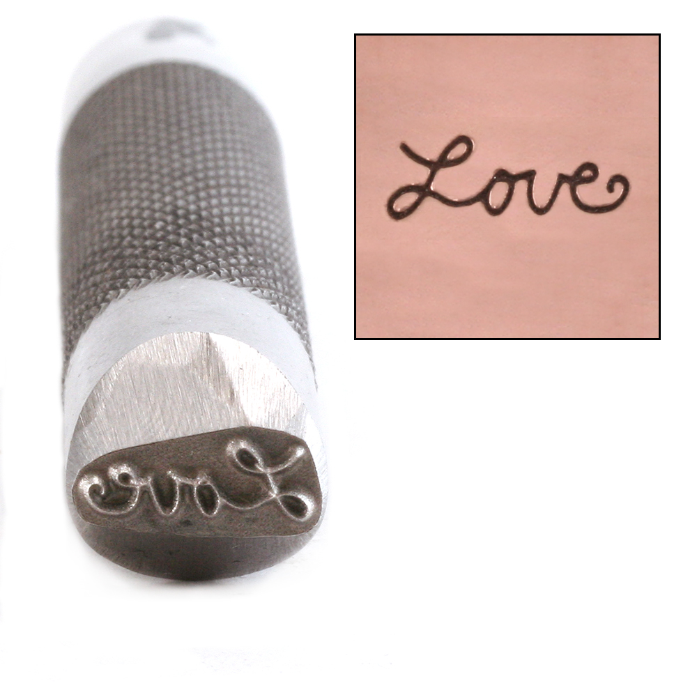 Metal Stamping Tools Advantage Series 'Love' Metal Design Stamp Guaranteed on Stainless Steel